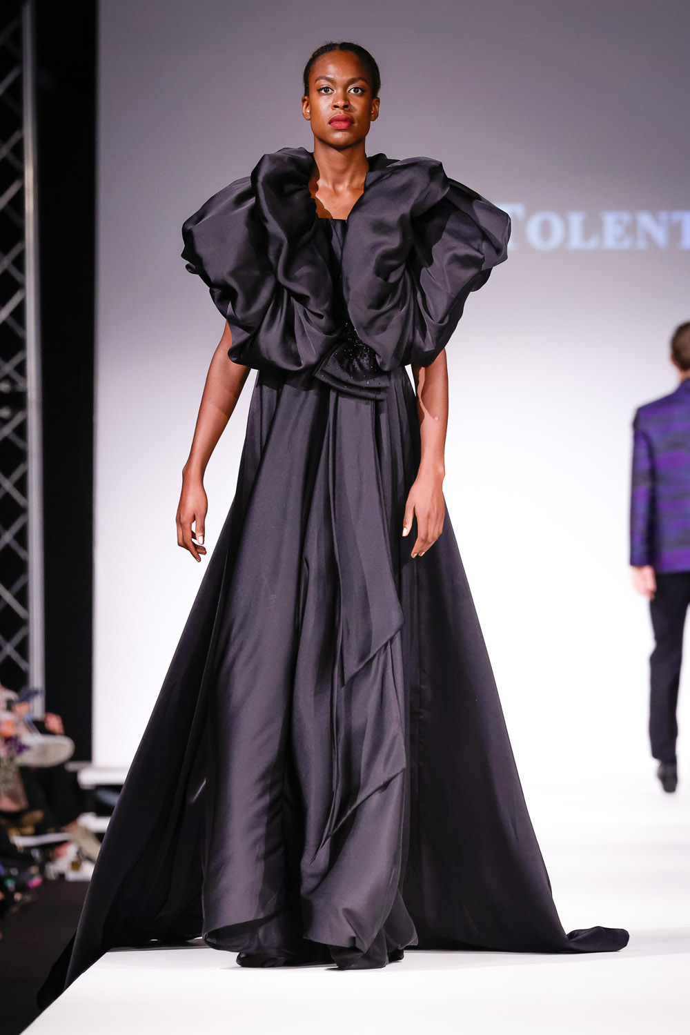 Black ball gown and black shrug